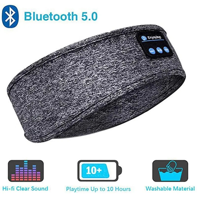 Bandeau Bluetooth Sans Fil avec Réduction de Bruit – Casque Confort Sport & Sommeil